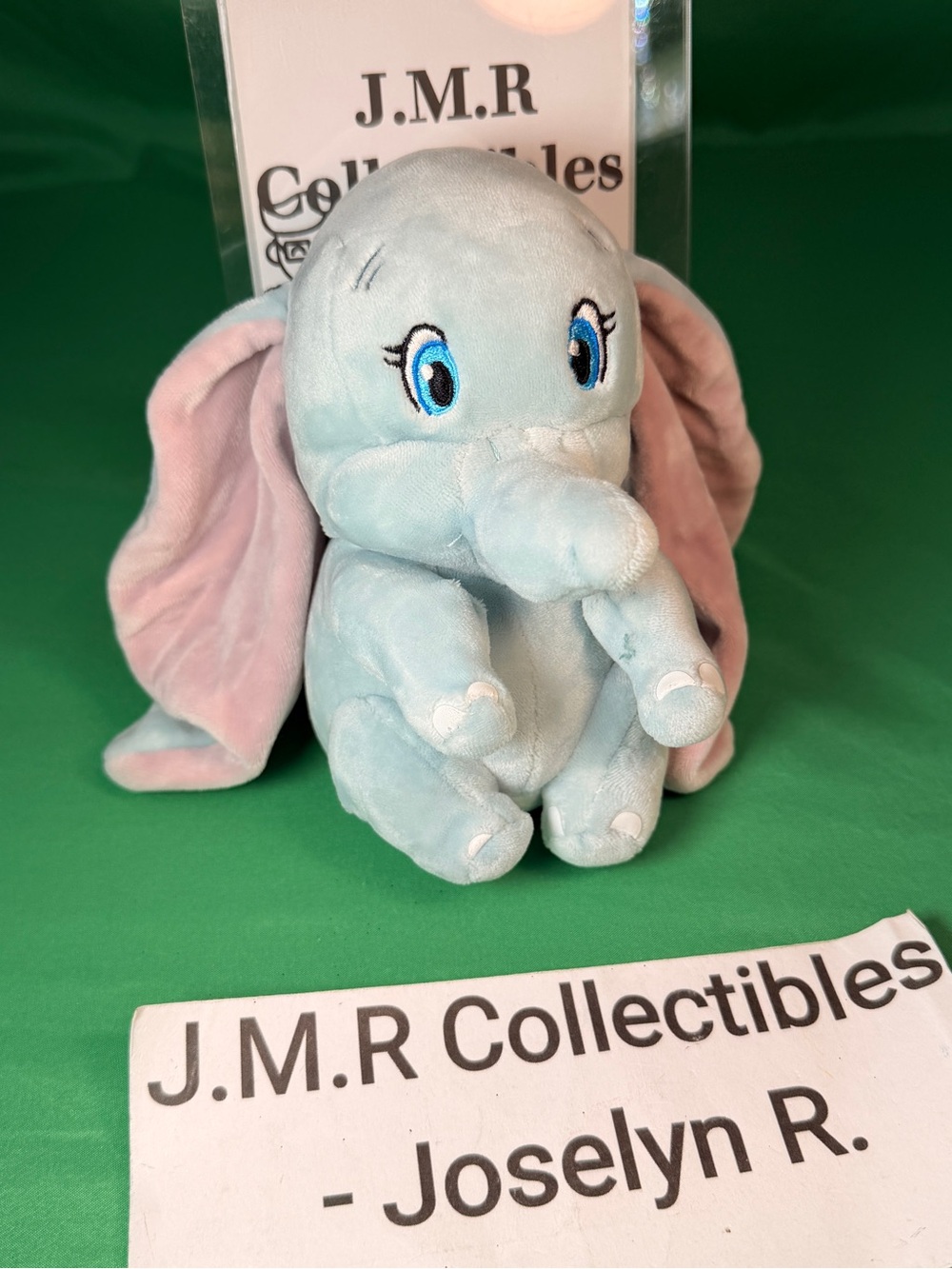 Disney Dumbo Plush Toy – Blue Elephant Stuffed Animal (Fair to Good Condition)